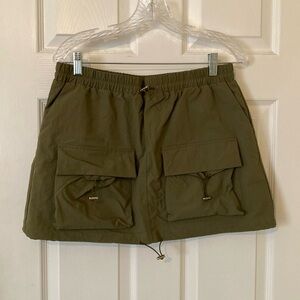 Nylon Cargo Skort/ Skirt